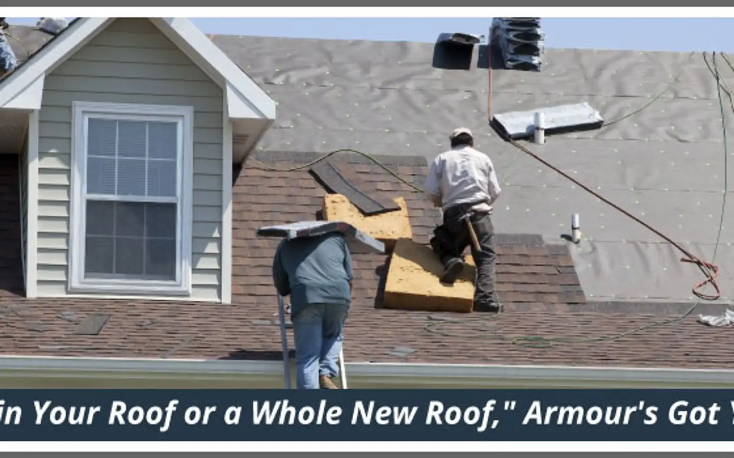 A completed residential roof by Armour Roofing in the Collingwood area